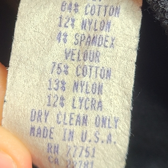 90s ๐ค betsey johnson black VELVET trapeze style button long sleeves mini dress! - Picture 7 of 7